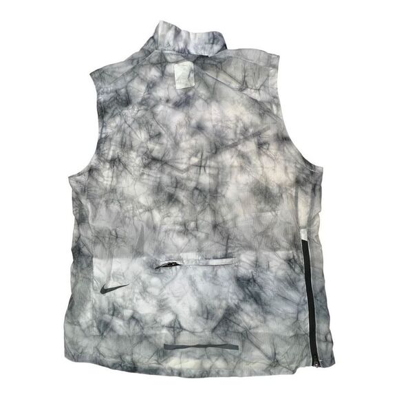 Nike Men's Tech Pack Transform Sleeveless Tie Dye Running Vest Gray White Sz XL - Picture 2 of 6